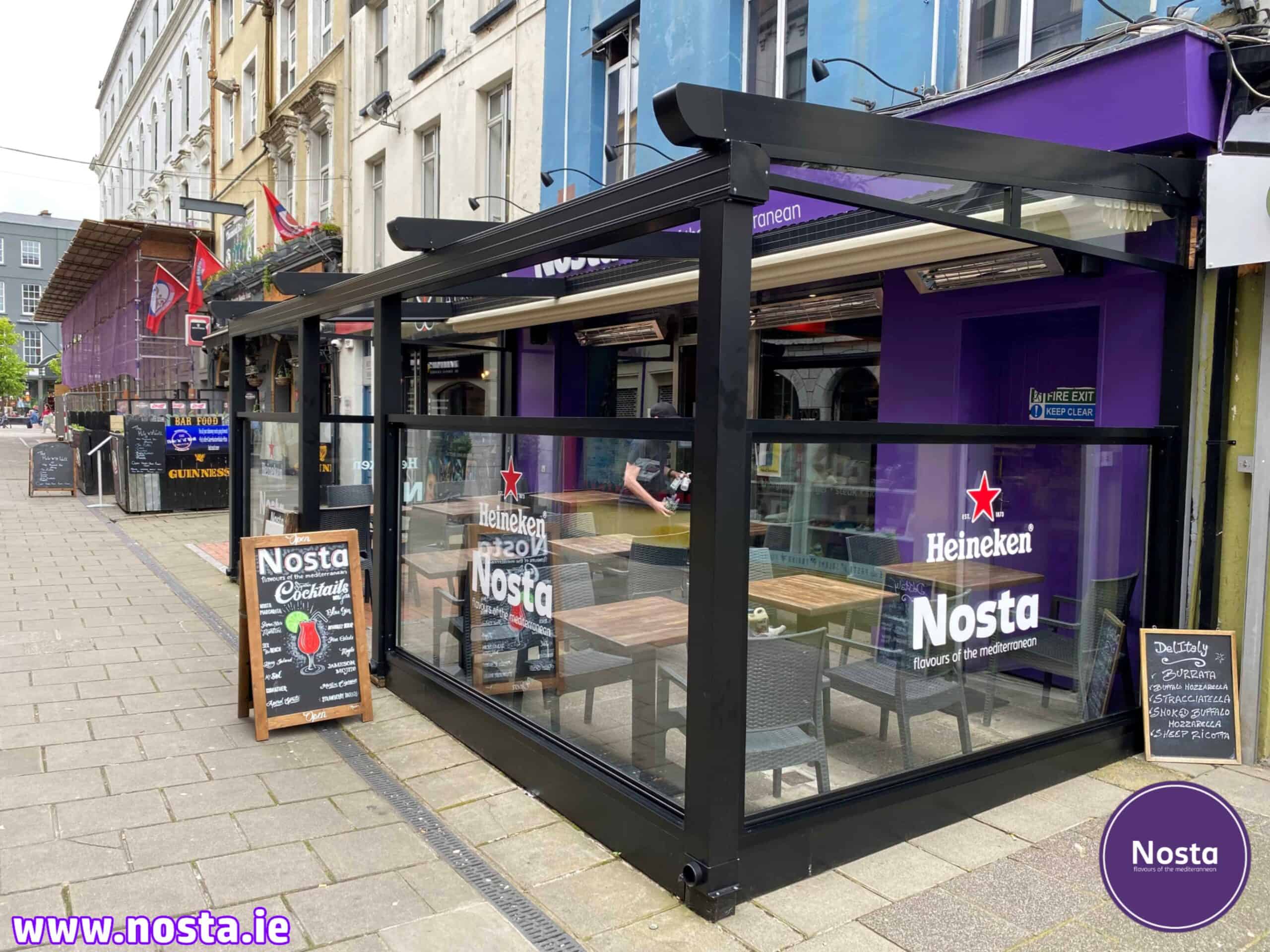 Outdoor dining - Nosta restaurant Cork