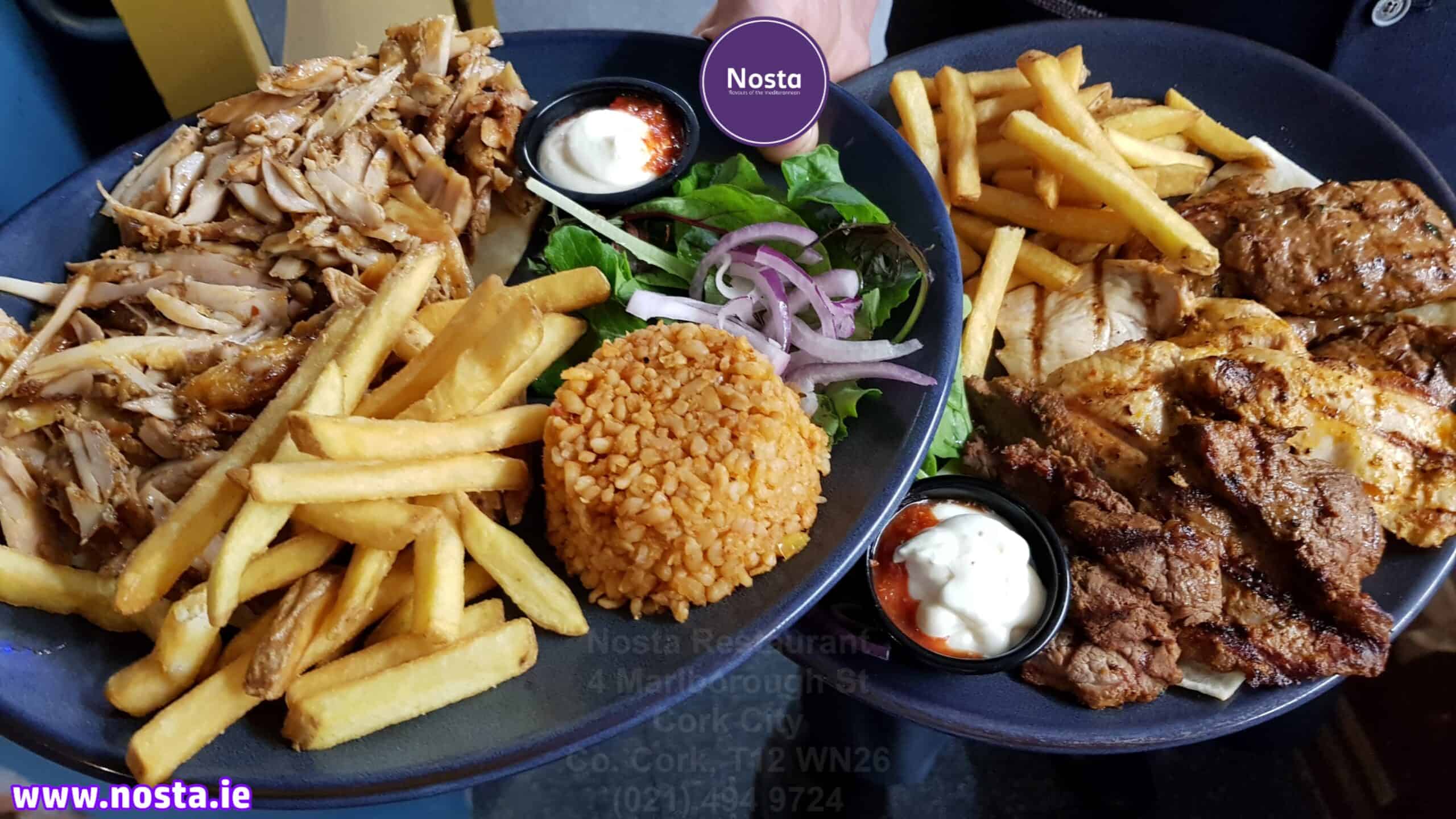 Chicken Gyros and Chicken Skewers - Nosta restaurant Cork