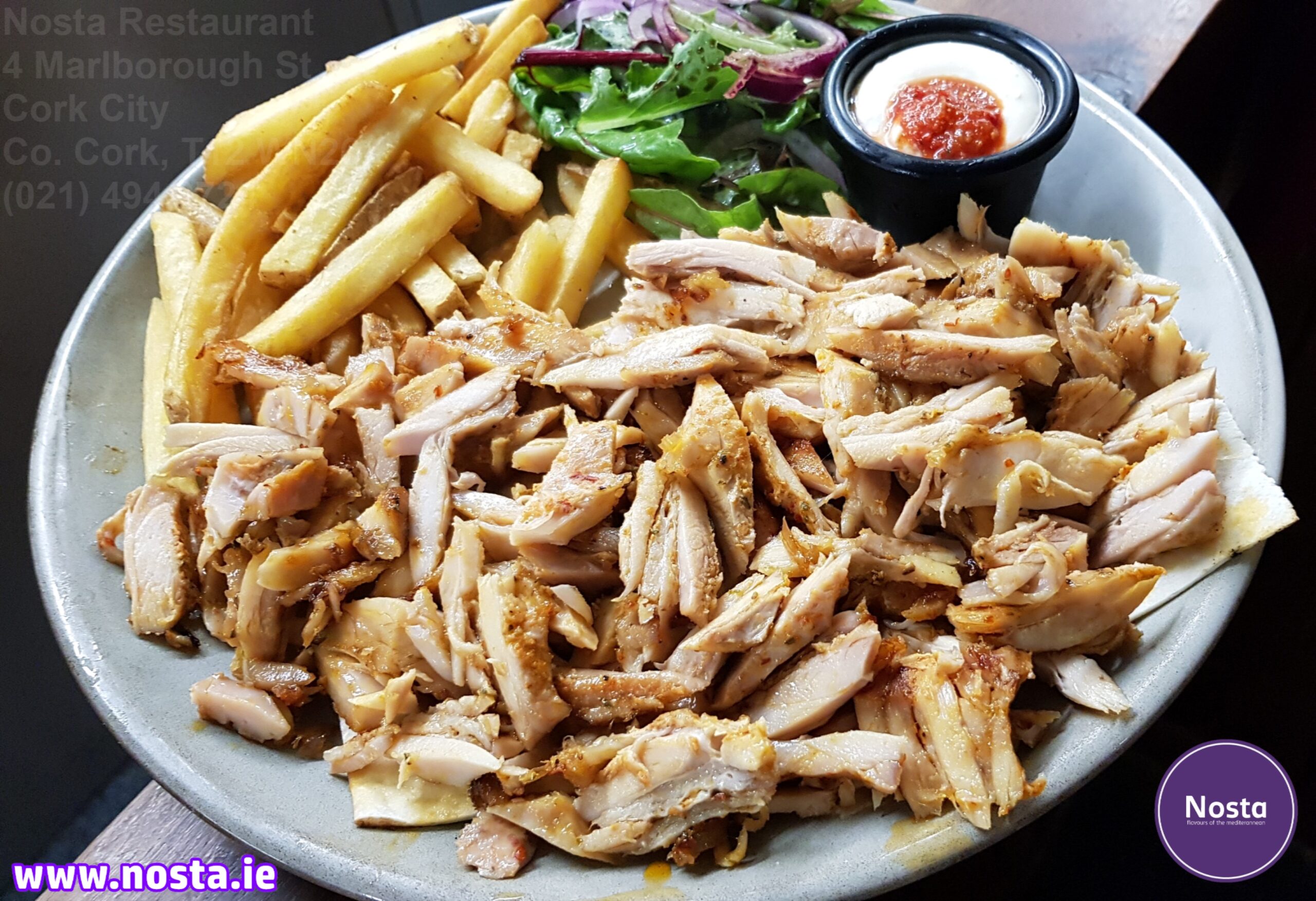 Chicken gyros - Nosta restaurant Cork