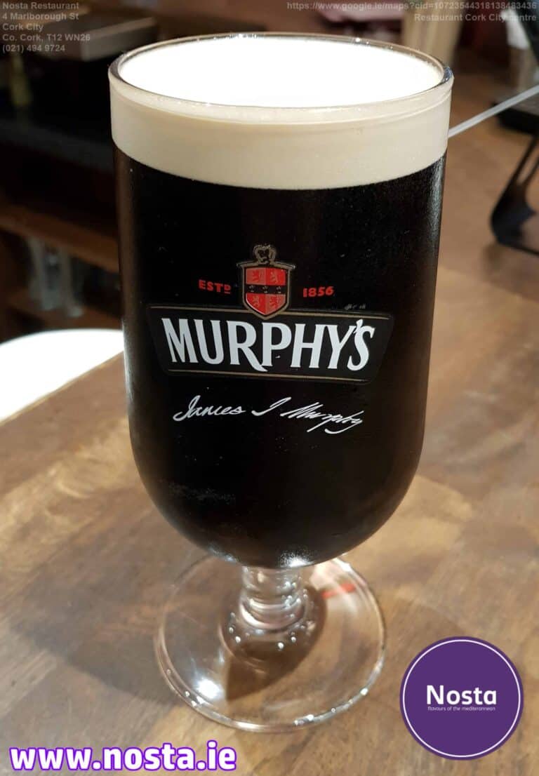 Murphy's beer - Nosta restaurant Cork City centre