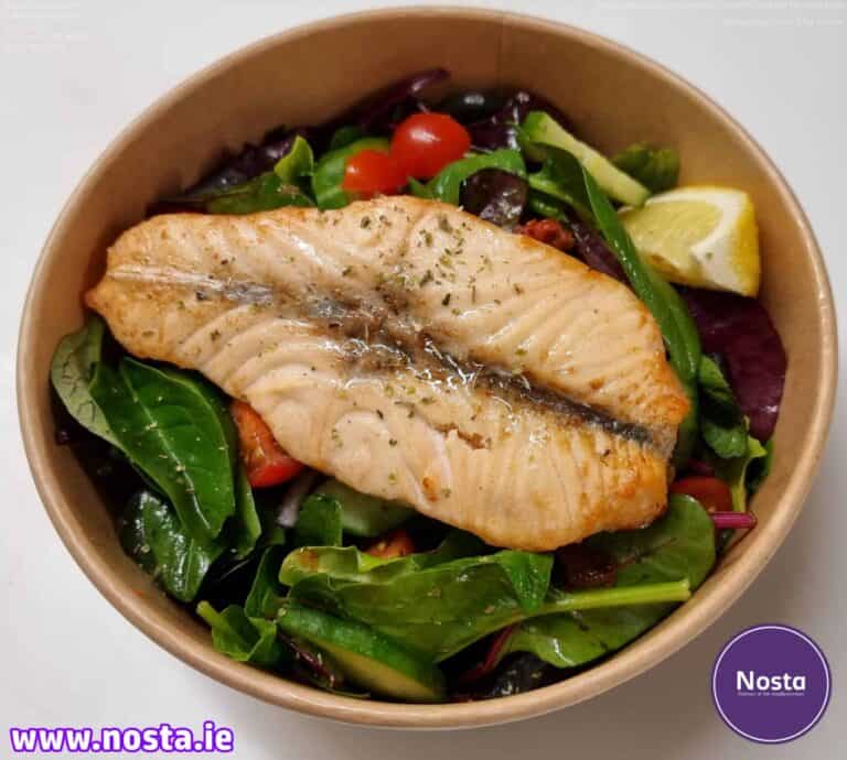 Salmon salad for delivery - Nosta restaurant Cork City centre