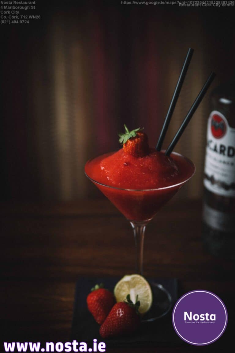 Strawberry daiquiri cocktail - Nosta restauran Cork City centre (2)